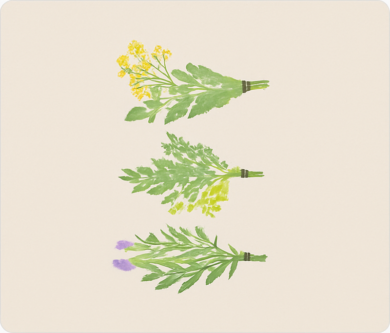 Elegant simple flowers kitchen vinyl rug - TenStickers