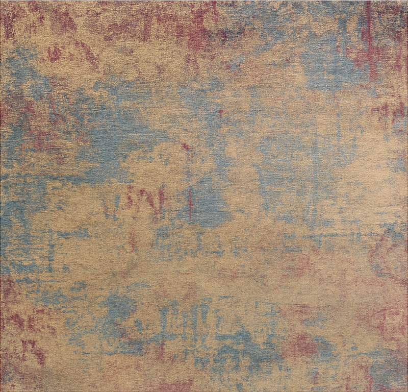 Distressed Oriental Pattern dining room vinyl rug - TenStickers