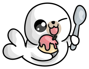 Animal vinyl rug anime baby seal design - TenStickers