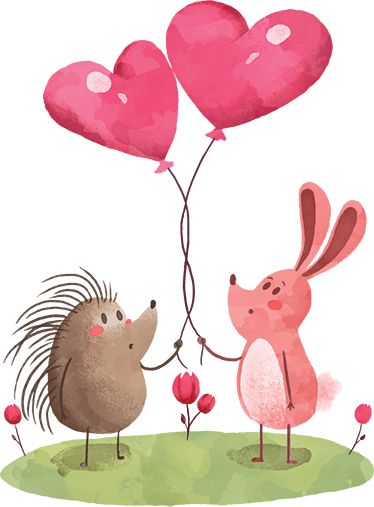Adorable animal friends animal vinyl rug - TenStickers