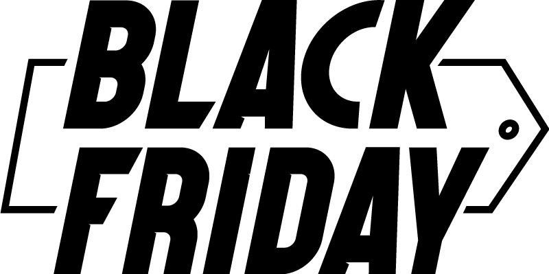 Black friday vinyl rug in stylish cursive font - TenStickers