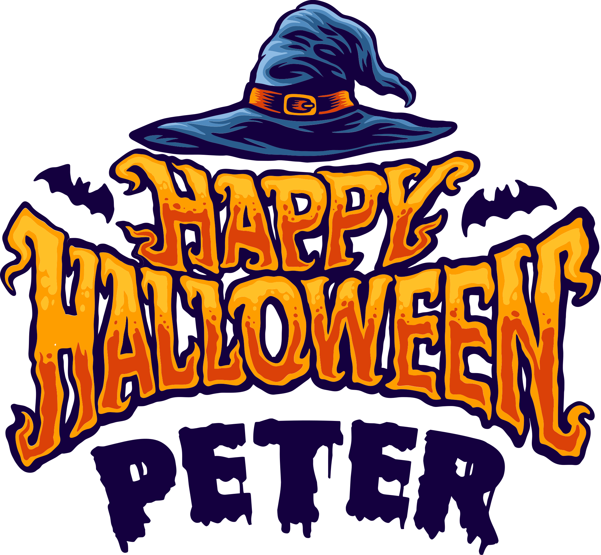 Halloween vinyl rug happy halloween customized - TenStickers