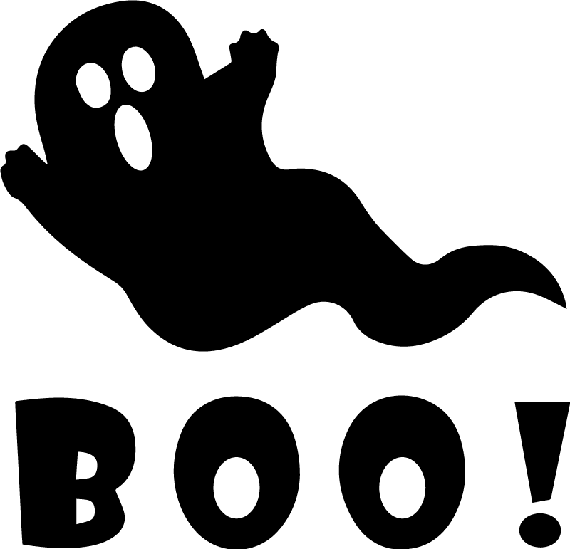 Halloween vinyl rug ghostly boo decoration - TenStickers