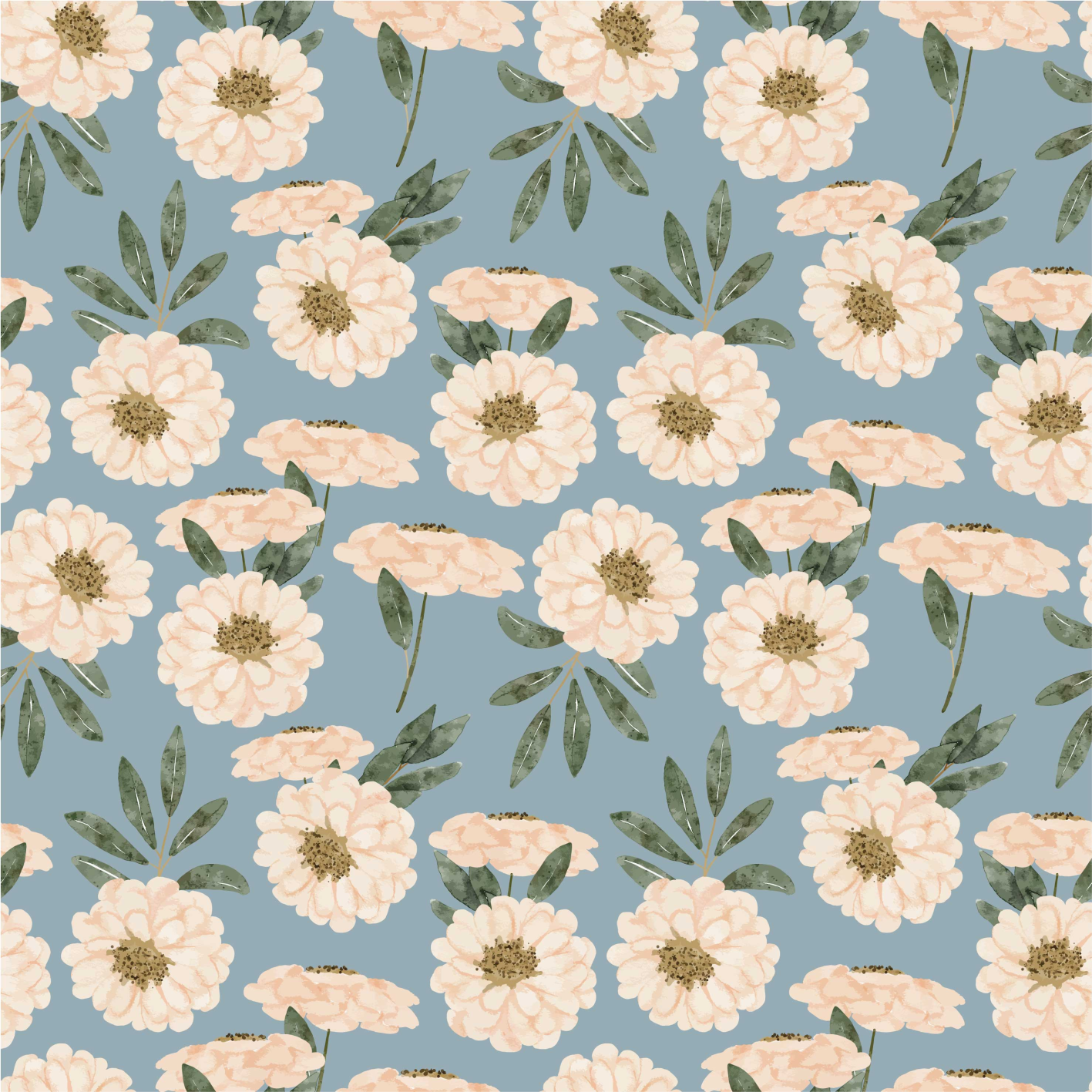 Floral vinyl rug in exotic colors - TenStickers