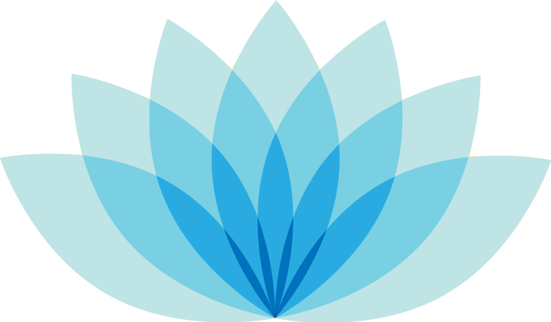 Flower rug monochrome lotus design - TenStickers