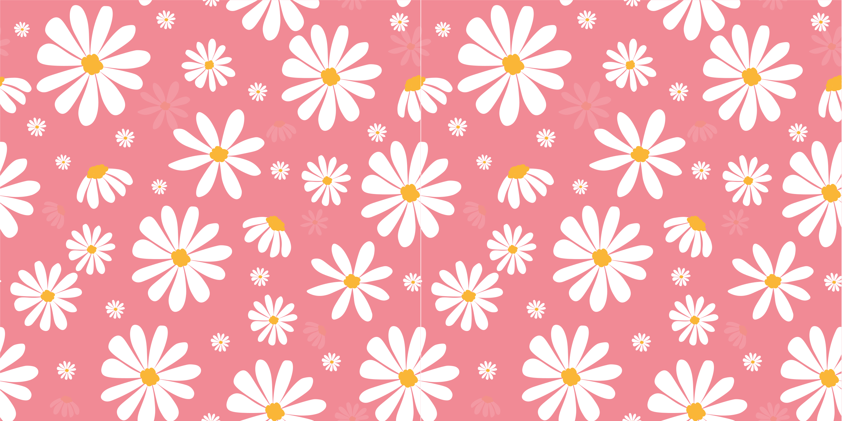 Floral vinyl rug vintage daisy flowers design - TenStickers