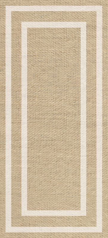 Minimal vinyl rug natural woven tan design - TenStickers