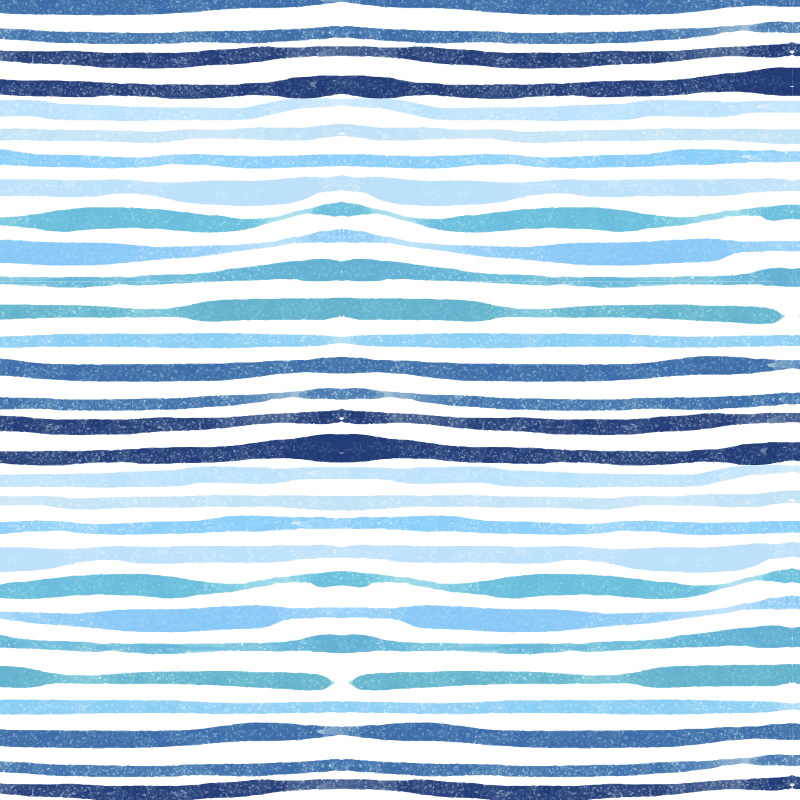 Bathroom vinyl rug with blue vertical stripes - TenStickers