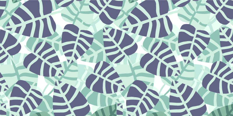 Floral vinyl rug with vibrant tropical flowers pattern - TenStickers