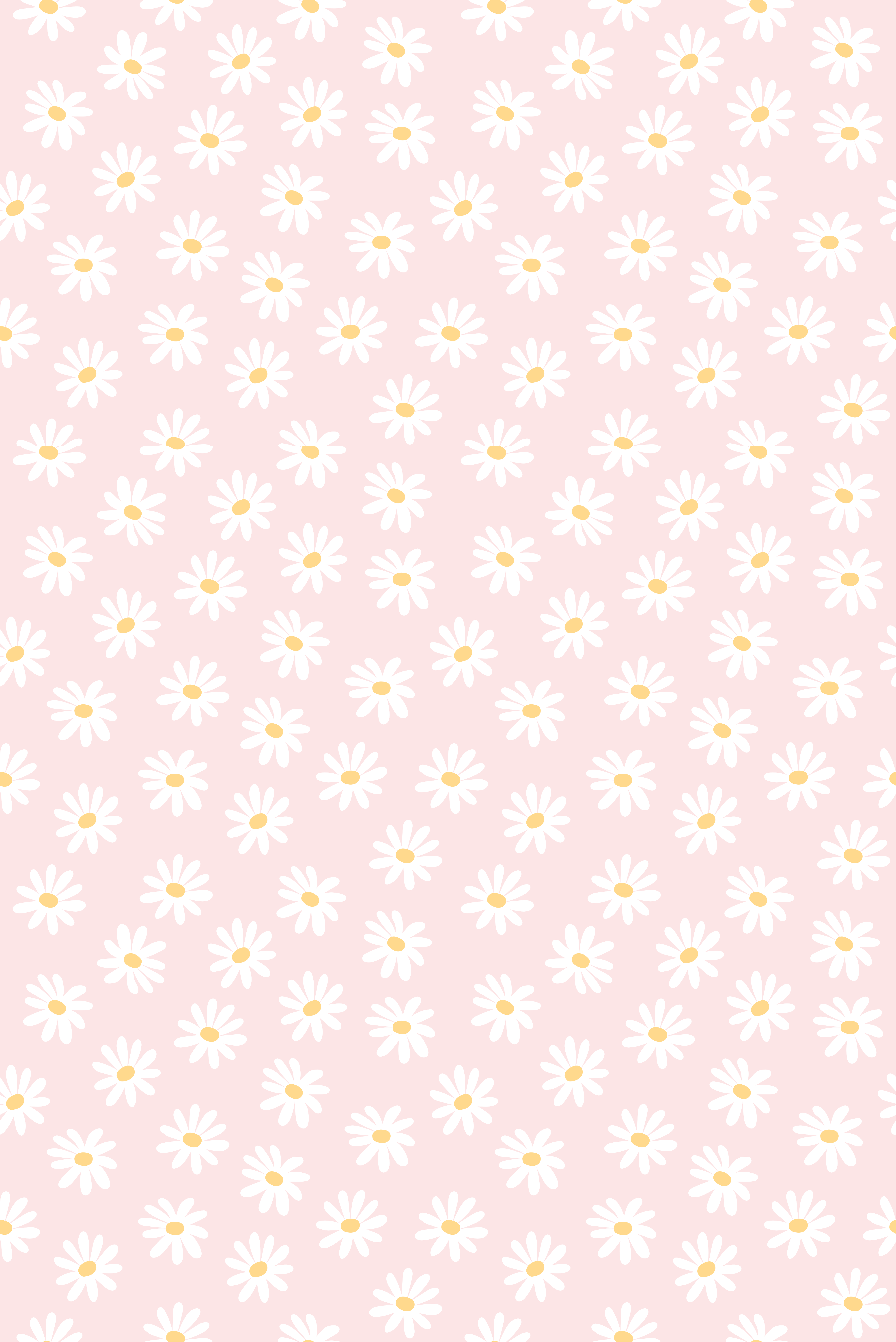 Daisy flower pattern floral vinyl rug - TenStickers