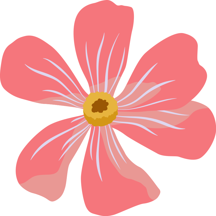 Pink floral design floral vinyl rug - TenStickers