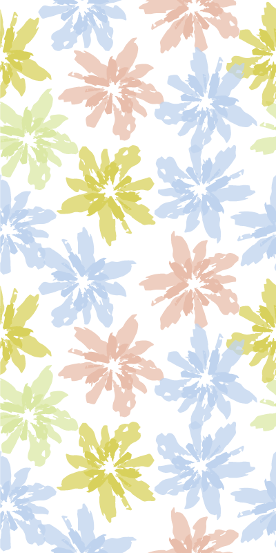 Flower rug floral window adhesive film - TenStickers
