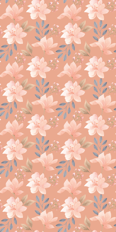 Flower rug in blossom floral design - TenStickers