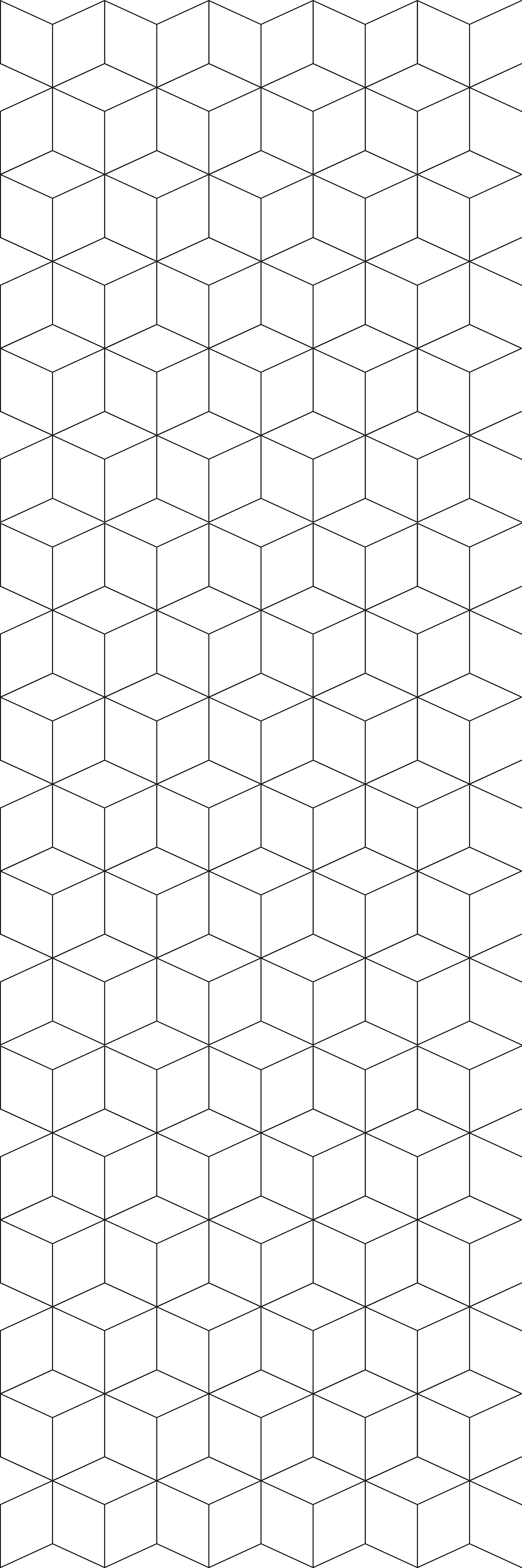 Geometric vinyl rug with geometrical cube design - TenStickers