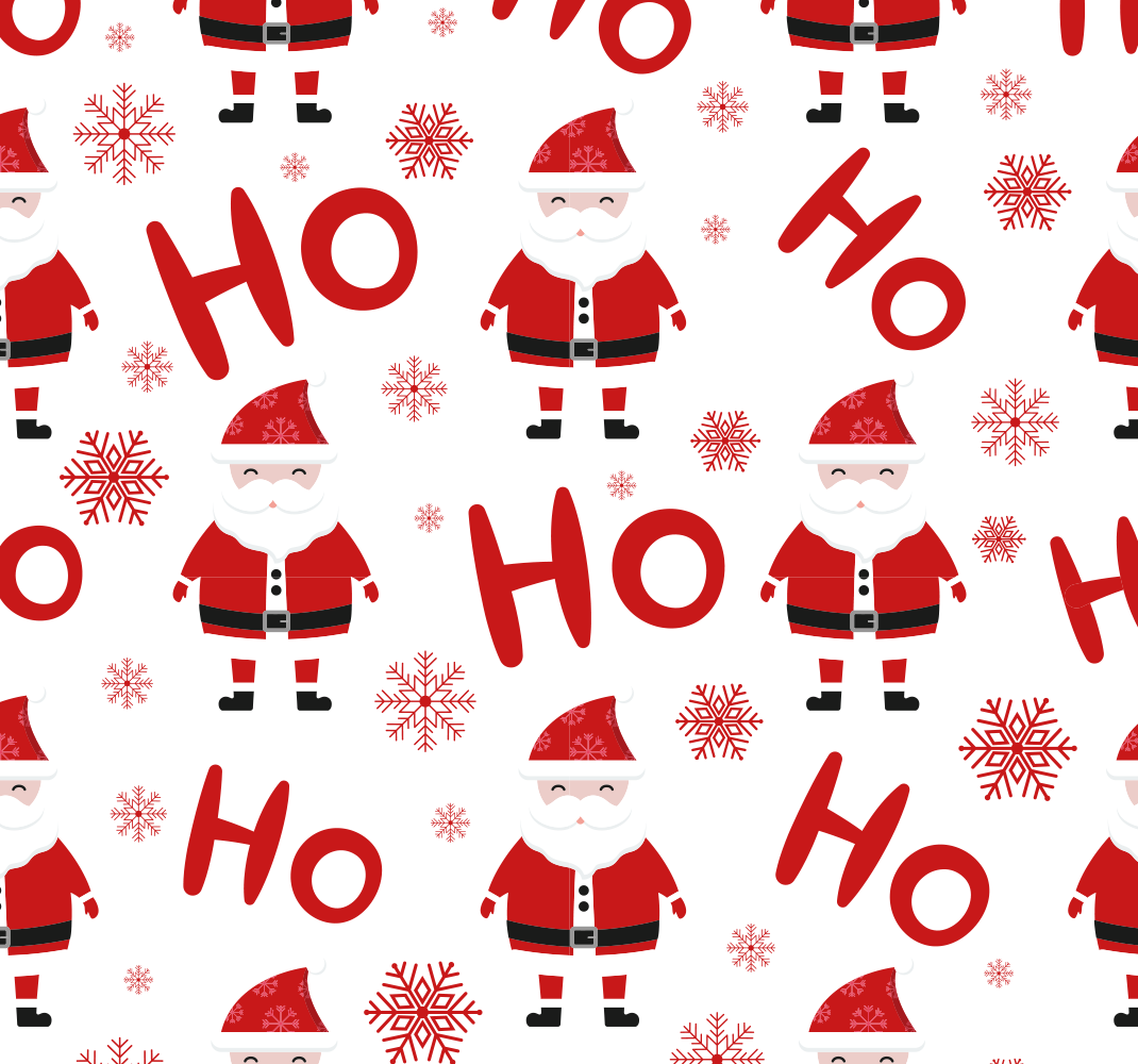 Christmas vinyl rug santa claus and hohoho design - TenStickers