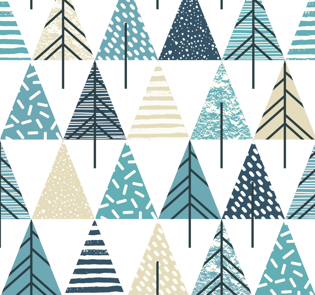 Bedroom vinyl rug with nordic design pattern - TenStickers