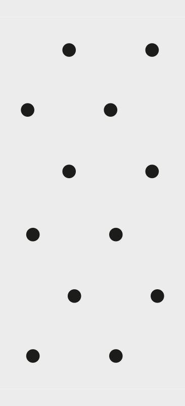 Bedroom vinyl rug with nordic style black dots - TenStickers