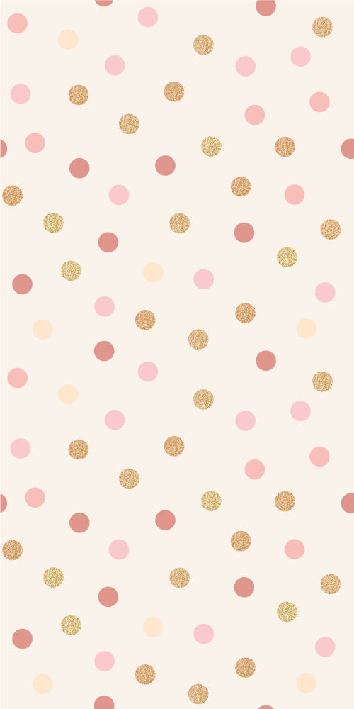 Bedroom vinyl rug in light pink dotted pattern - TenStickers