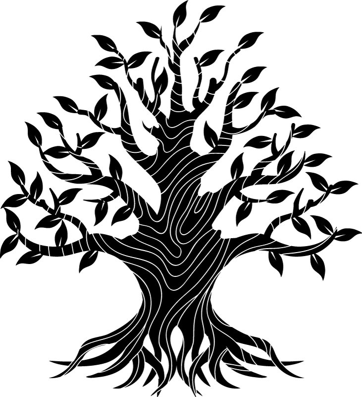 Nature vinyl rug tree of life patterns - TenStickers