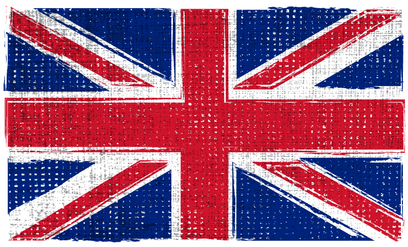 Geometric vinyl rug in uk grunge style - TenStickers