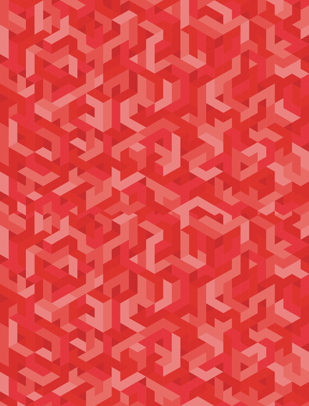 Geometric vinyl rug with intricate pattern design - TenStickers