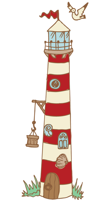 Kids vinyl rug with lighthouse design - TenStickers
