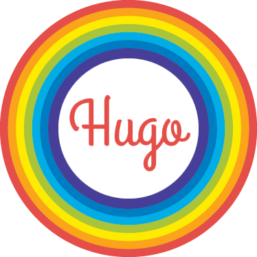 Kids vinyl rug rainbow circle with name - TenStickers