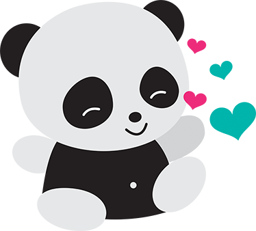 Kids vinyl rug lovely bear panda - TenStickers