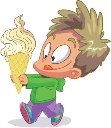 Kids vinyl rug boy with cornet - TenStickers