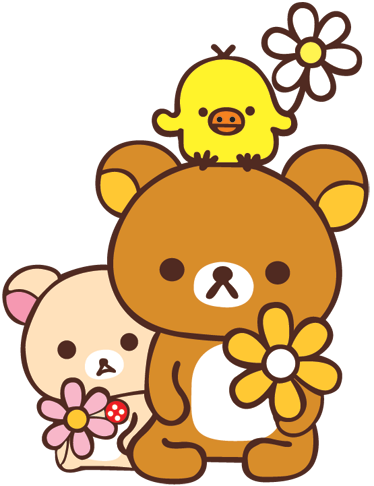 Kids vinyl rug featuring baby bears and a bird - TenStickers