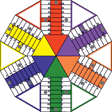 Game vinyl rug geometric parchis board adhesive - TenStickers
