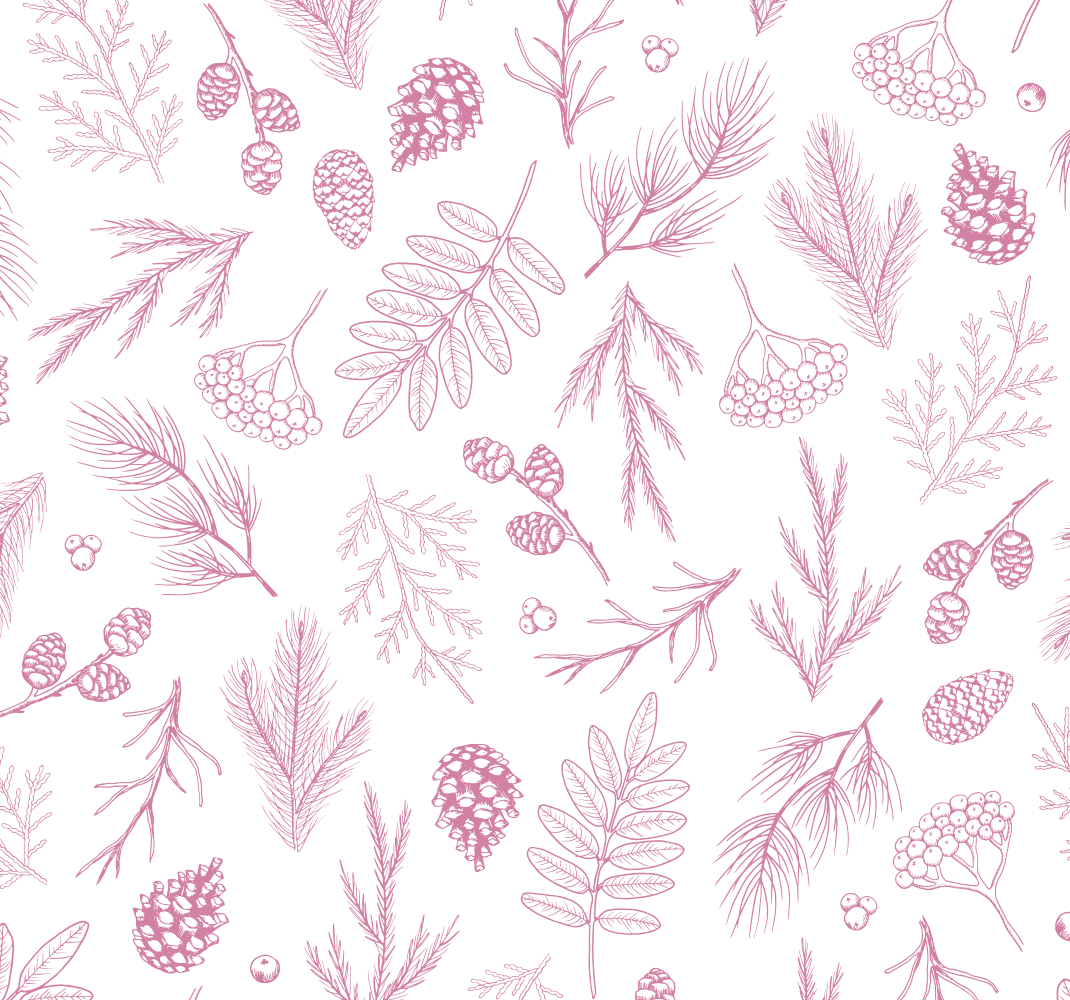 Bathroom vinyl rug white background with pink pine - TenStickers