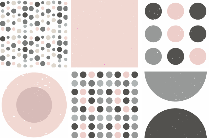 Bathroom vinyl rug with scandinavian rebekka tiles - TenStickers