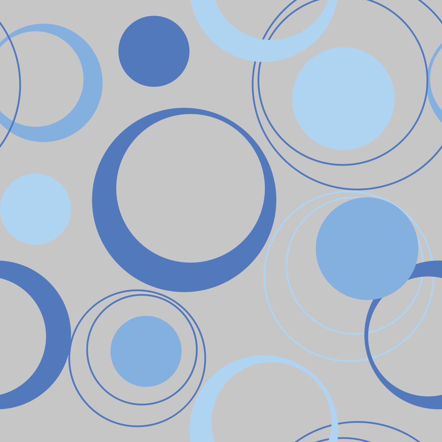 Bathroom vinyl rug with subtle blue bubbles - TenStickers