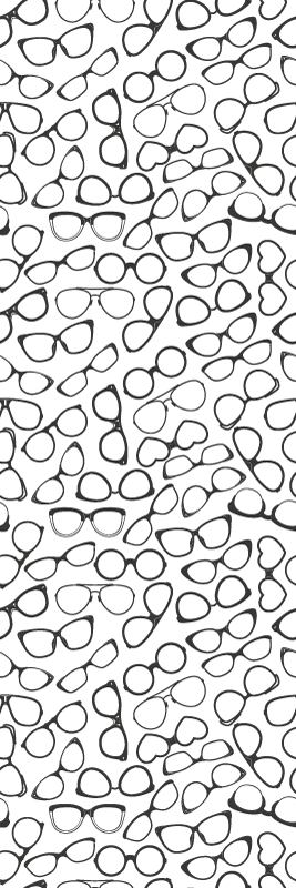 Office vinyl rug with trendy sunglasses design - TenStickers