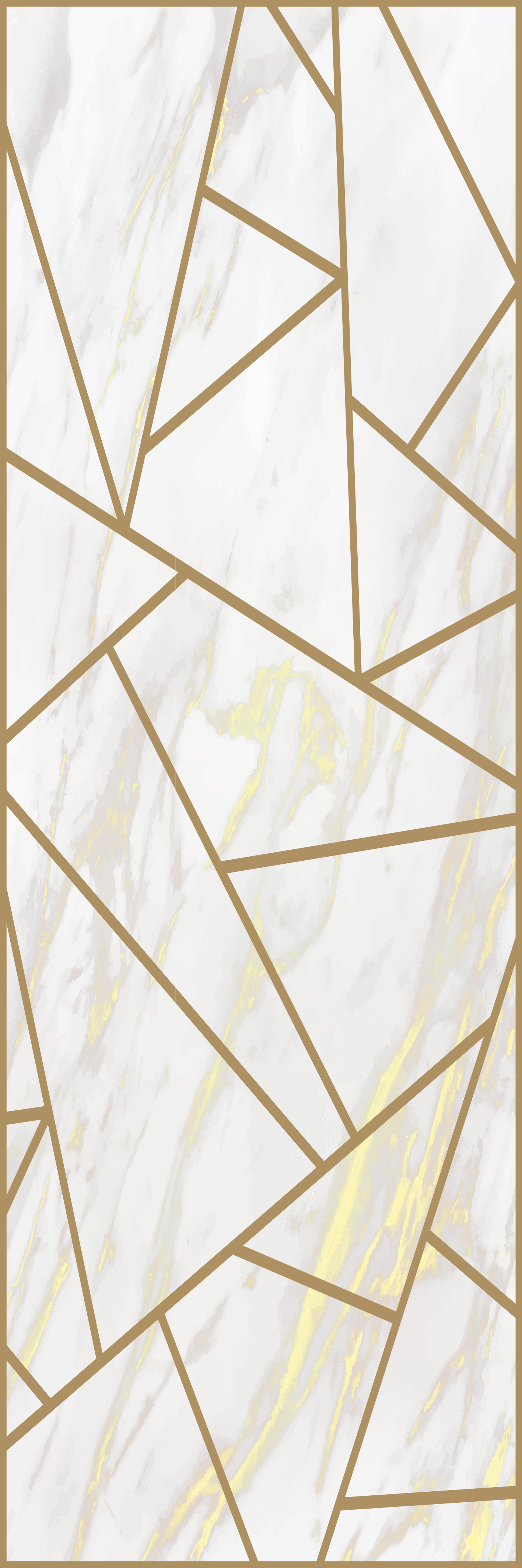 Office vinyl rug marble geometric mosaic - TenStickers