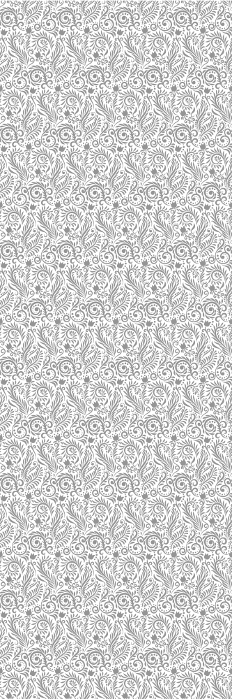 Office vinyl rug with vintage ornamental flowers - TenStickers