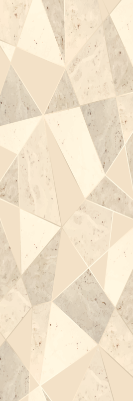Office vinyl rug with 3d golden triangles design - TenStickers