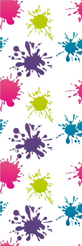 Bedroom vinyl rug in vibrant color burst - TenStickers