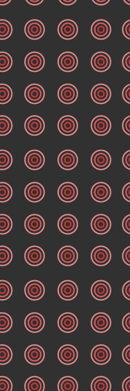 Bedroom vinyl rug with red seamless round design - TenStickers