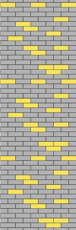 Bedroom vinyl rug in brick pattern - TenStickers