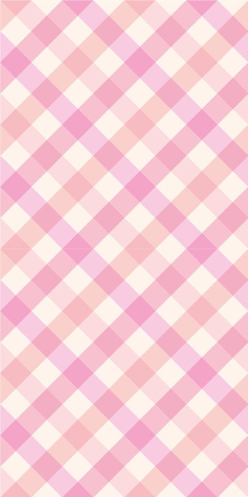 Bedroom vinyl rug in pink checked pattern - TenStickers