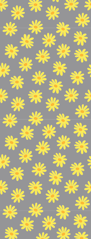 Bedroom vinyl rug in pantone marigold - TenStickers