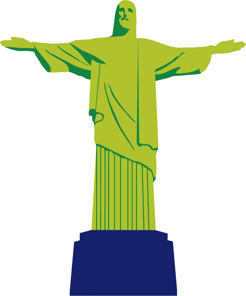 Bedroom vinyl rug christ the redeemer - TenStickers
