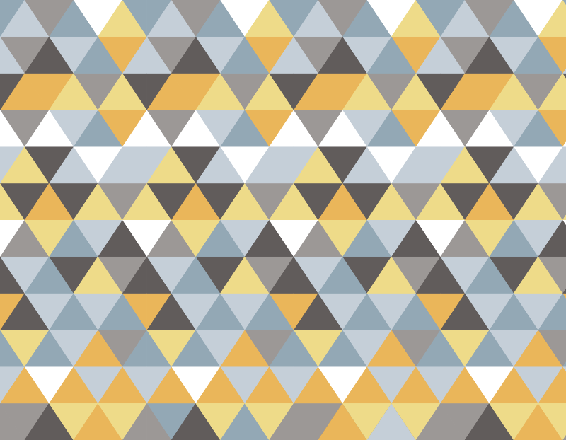 Triangular Mosaic geometric vinyl rug - TenStickers