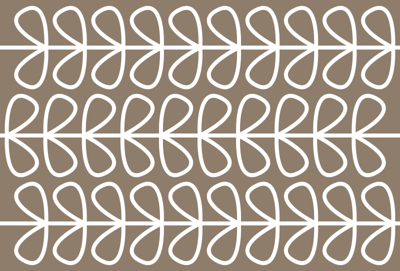 Beige leaves pattern ethnic vinyl rugs - TenStickers