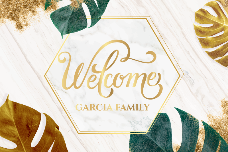 Customizable Entryway custom vinyl rug - TenStickers