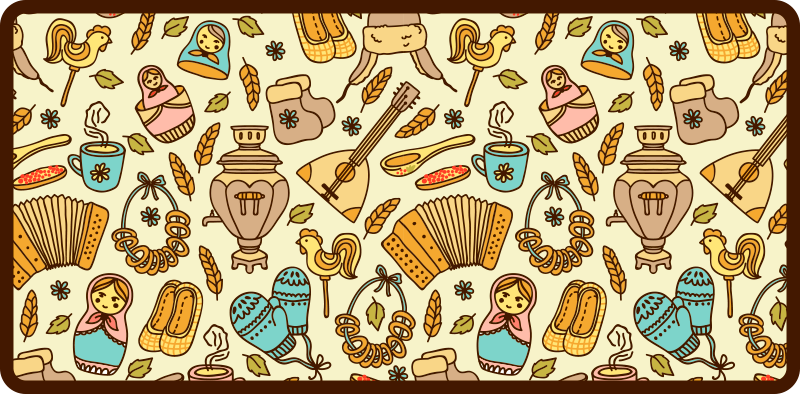 Playful Nursery Theme kids vinyl rug - TenStickers