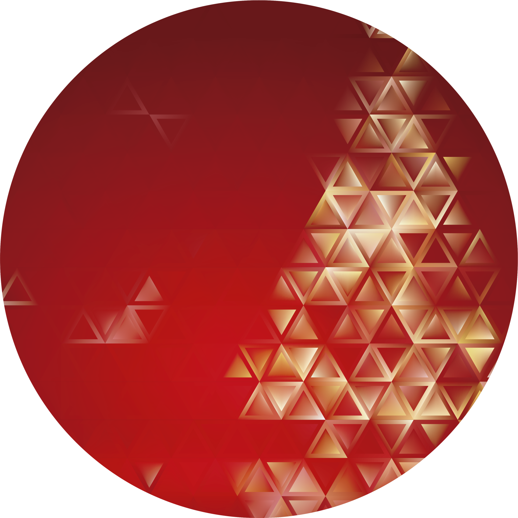 Red background with christmas tree christmas - TenStickers