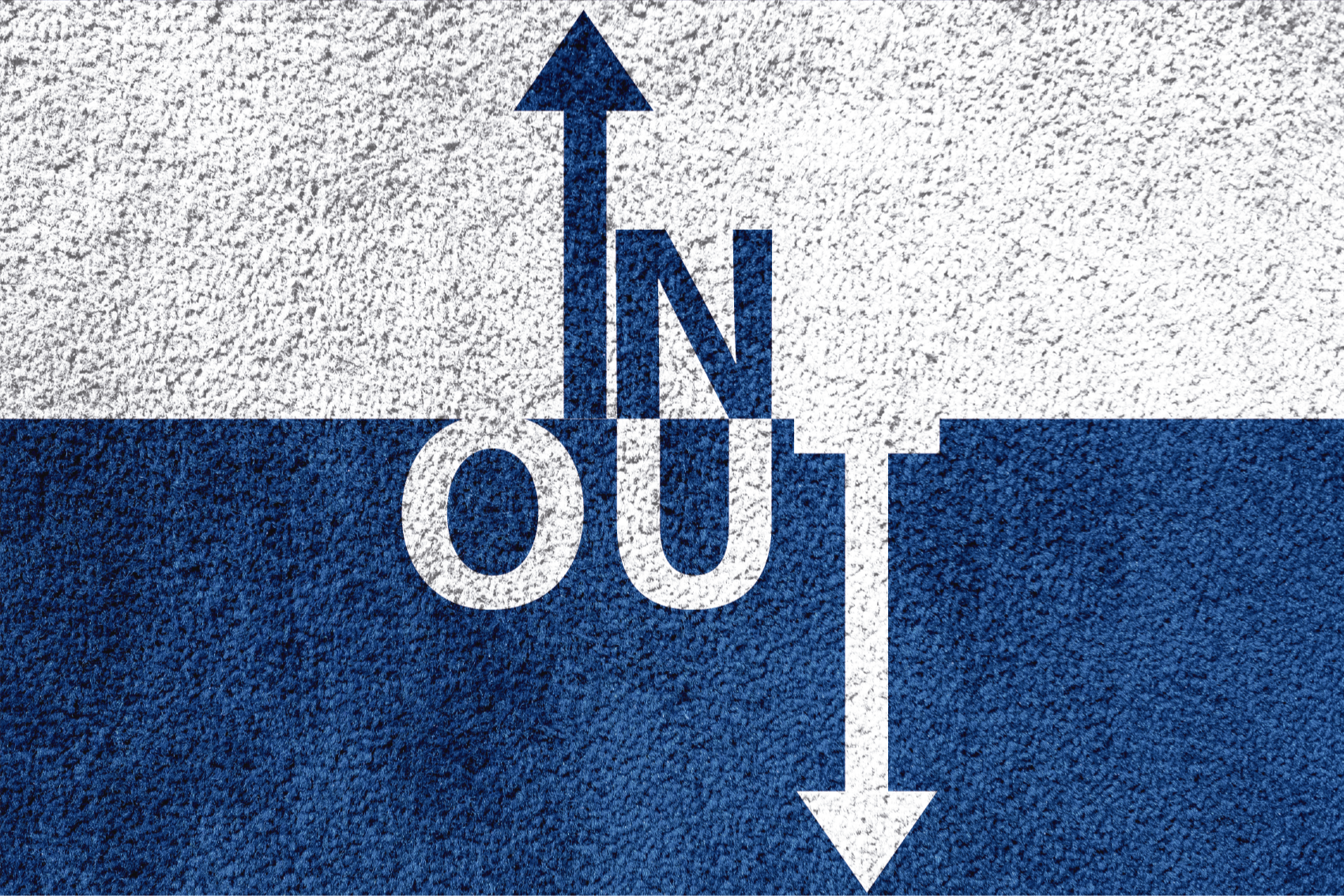 In Out Directional custom rug - TenStickers